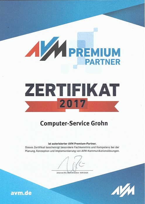 AVM Premium Partner 2017