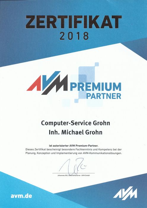 AVM Premium Partner 2018